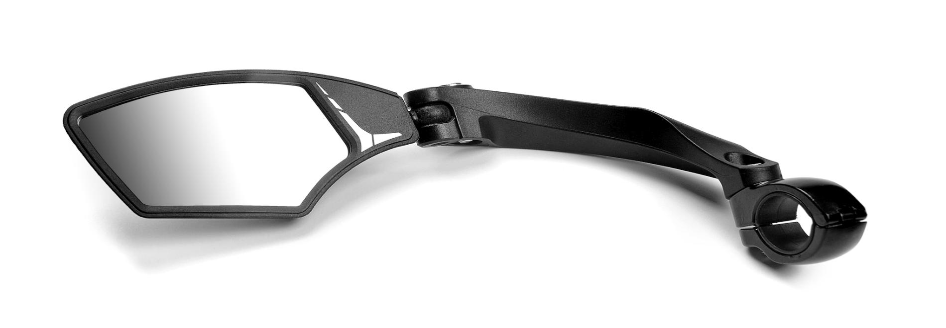 Sidespejl BikePartner sidespejl til e-bike (sort). HD (High Definition) spejl til venstre side. Passer til styr med ø21-26 mm | Ekstra langt - eCykler a/s 