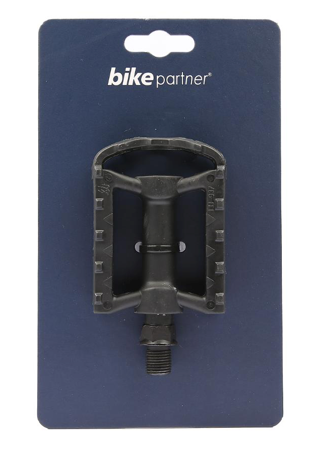 BikePartner Pedaler barn 1/2" sort nylon m.refleks