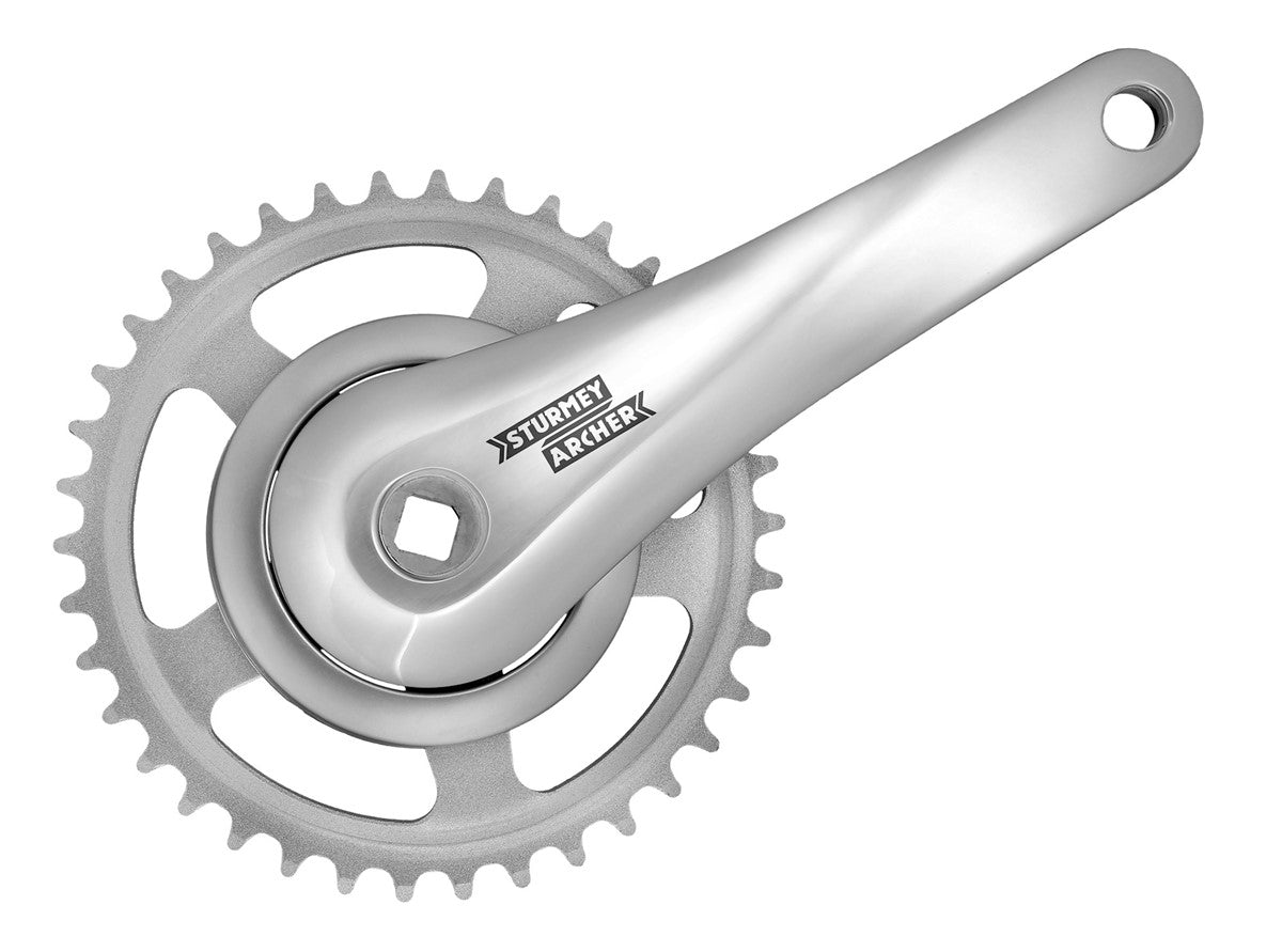 Sturmey Archer Kranksæt Med Stålkædehjul 33T 170 mm Alu. Arm - eCykler a/s 