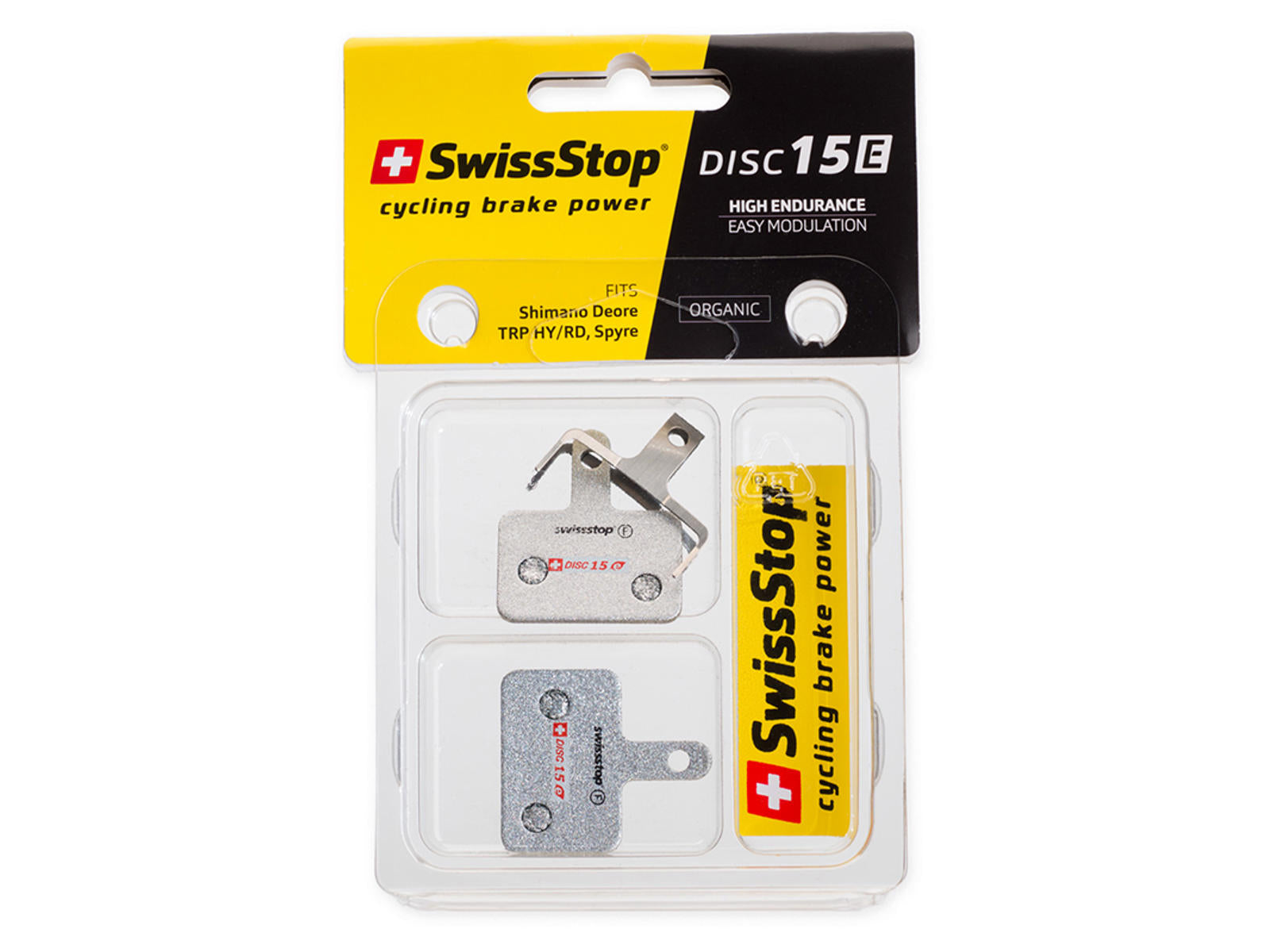 Swissstop bremseklodser Shimano / TRP Organic pad Steel plate - eCykler a/s 