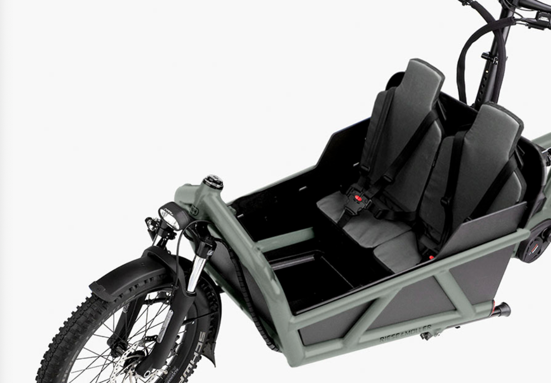 Two child seats with footwell - eCykler a/s 