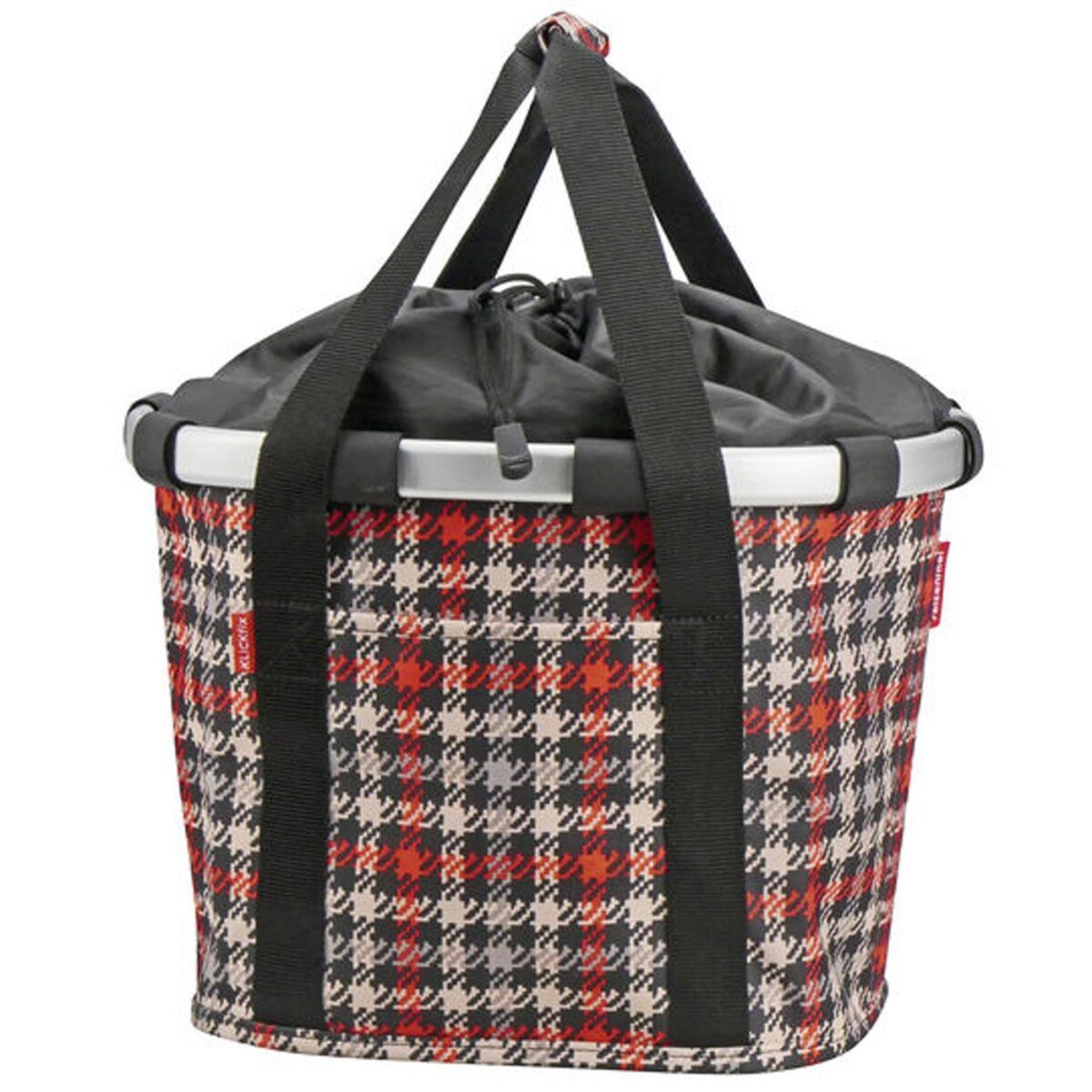 KlickFix Shopping Taske Pixel Glencheck Red