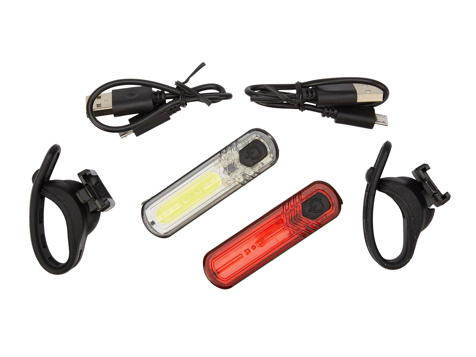 Abus Lygtesæt Orion genopladelig COB LED micro usb kabel - eCykler a/s 